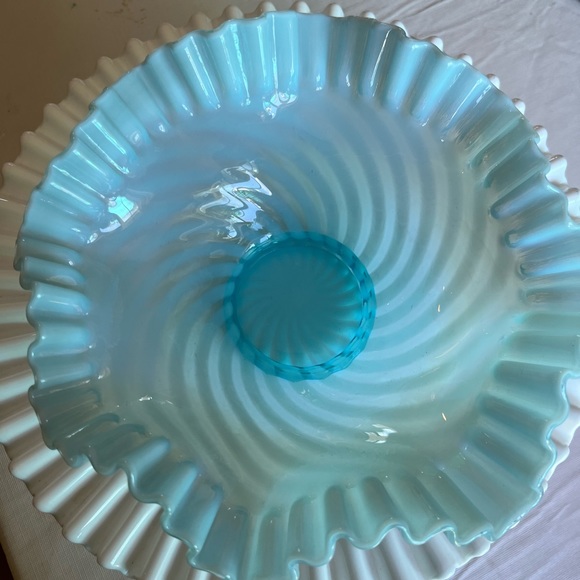 Vintage fenton blue optic swirl - Picture 2 of 5